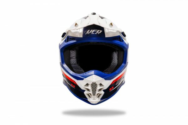 CASCO CROSS UFO INTREPID BLU/BIANCO - immagine 11