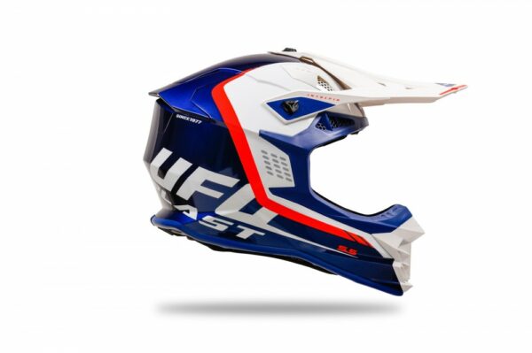 CASCO CROSS UFO INTREPID BLU/BIANCO - immagine 9