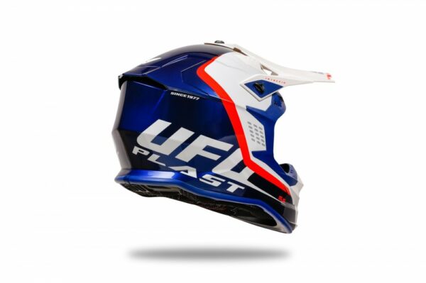 CASCO CROSS UFO INTREPID BLU/BIANCO - immagine 8