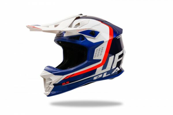 CASCO CROSS UFO INTREPID BLU/BIANCO - immagine 3