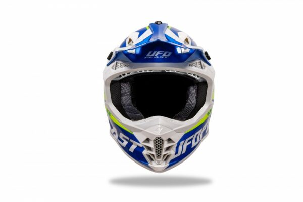 CASCO CROSS UFO INTREPID BLU/GIALLO - immagine 10