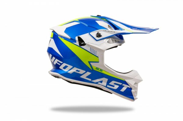 CASCO CROSS UFO INTREPID BLU/GIALLO - immagine 8