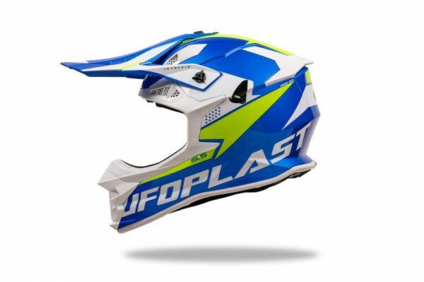 CASCO CROSS UFO INTREPID BLU/GIALLO - immagine 5