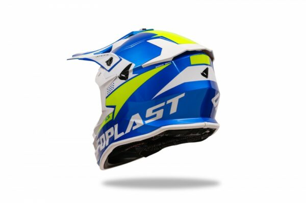 CASCO CROSS UFO INTREPID BLU/GIALLO - immagine 4