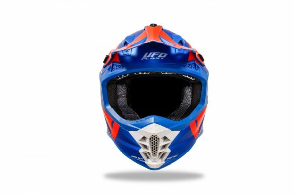 CASCO CROSS UFO INTREPID BLU/ARANCIO - immagine 11