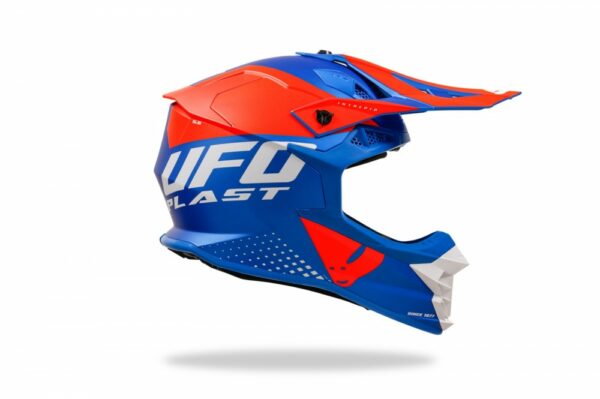 CASCO CROSS UFO INTREPID BLU/ARANCIO - immagine 9