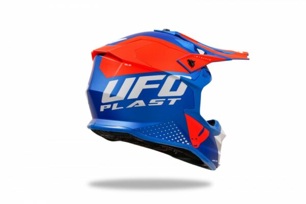 CASCO CROSS UFO INTREPID BLU/ARANCIO - immagine 8