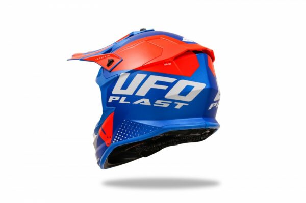 CASCO CROSS UFO INTREPID BLU/ARANCIO - immagine 6