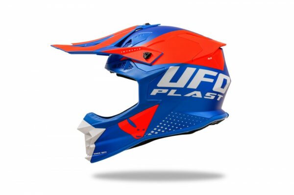 CASCO CROSS UFO INTREPID BLU/ARANCIO - immagine 5