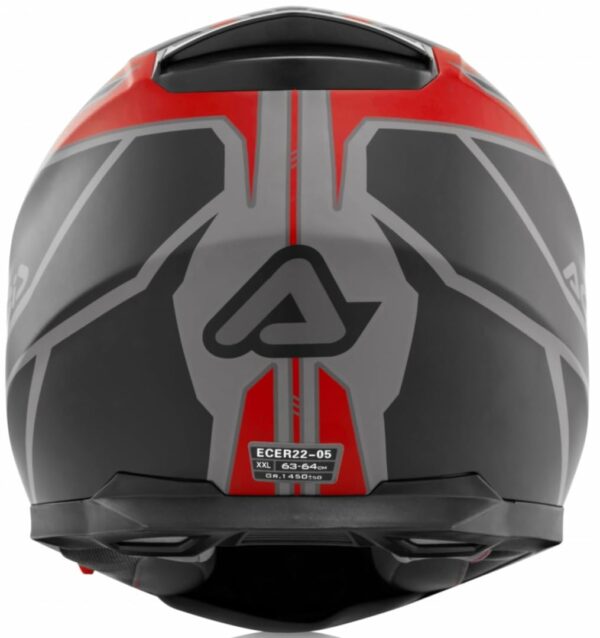 Casco integrale Acerbis X-STREET FS-816 Rosso Nero - immagine 2