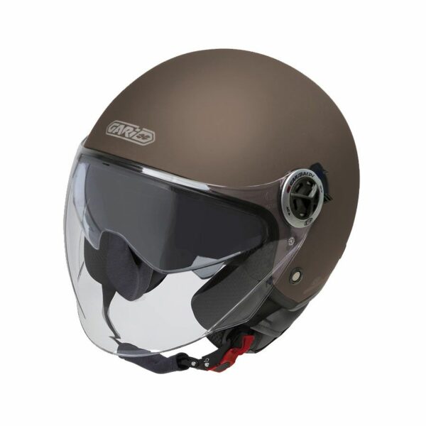 Casco Moto G20 Jet Doppia Visiera Caffè opaco