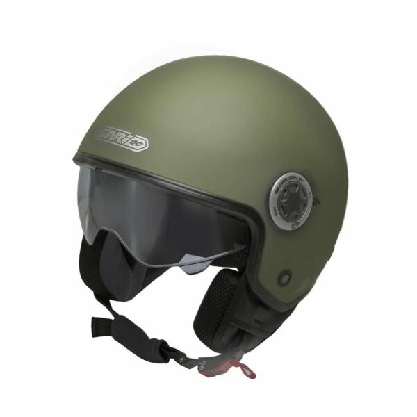 Casco Moto G20 Jet Doppia Visiera Verde Militare - immagine 6