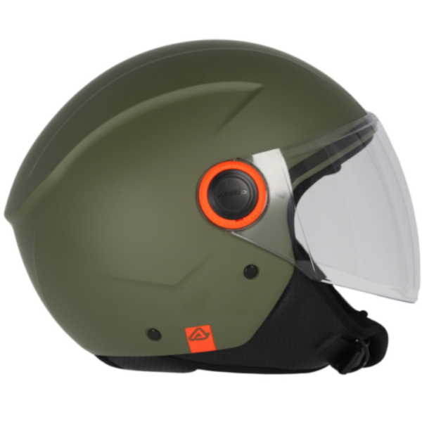 CASCO JET ACERBIS BREZZA VERDE MILITARE - immagine 2