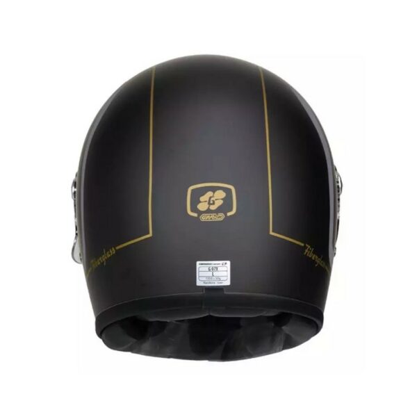 CASCO SEDONA G07X IN FIBRA DI VETRO NERO/GRIGIO/ORO - immagine 4