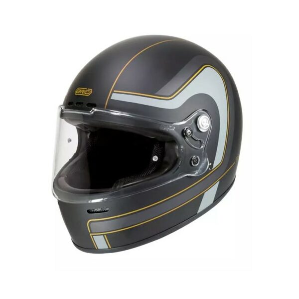 CASCO SEDONA G07X IN FIBRA DI VETRO NERO/GRIGIO/ORO